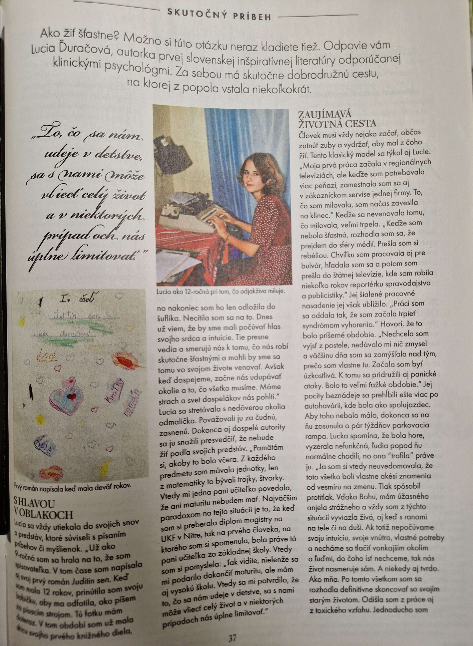 Kniha Lucia Ďuračová A opäť vstanem! Tekovské noviny 11/2004 